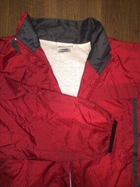Vintage Reebok Nylon Light Red Jacket / Windbreaker Men / Unisex Full Zip